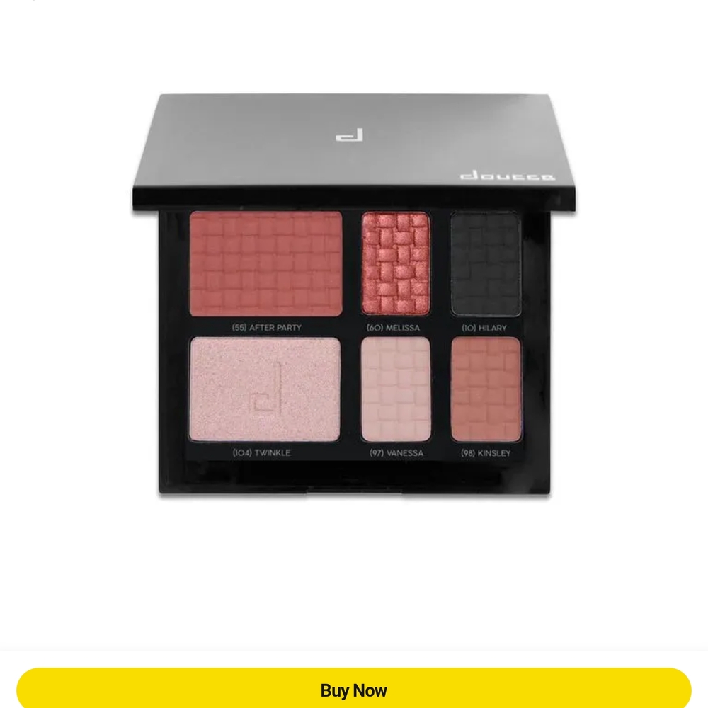 Doucce Eyeshadow Palette - Coral and Black